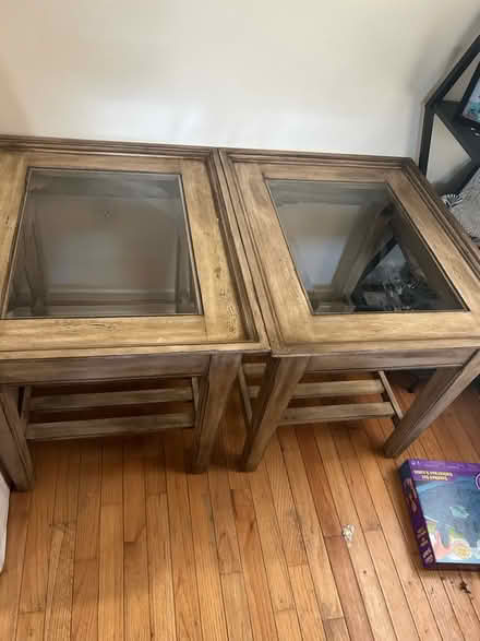 Photo of free Glass top end tables (Woodfield Rd &Airpark Rd) #1