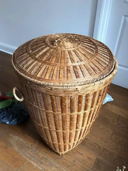 Photo of free Wicker laundry basket (Shermanbury RH13) #2