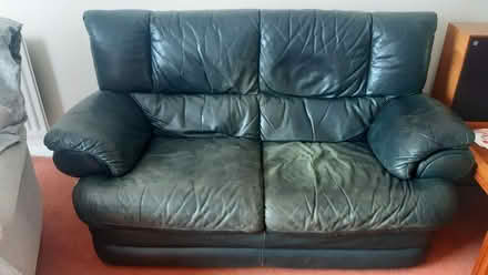 Photo of free 2 seater leather sofa (Twyford RG10) #1