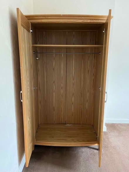 Photo of free Double wardrobe. Pine effect (Fitzwilliam. WF9) #2