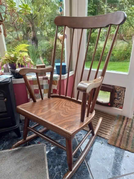 Photo of free Wooden rocking chair (Arncroach KY10) #1