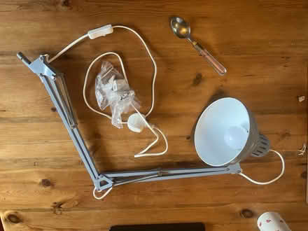Photo of free Large anglepoise style lamp, pale dusty blue (Upperthorpe S6) #1