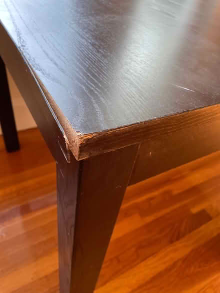 Photo of free Large dining rm table with leaf (Arlington heights) #2
