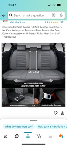Photo of free Backseat SUV Seat Covers (San Rafael) #1