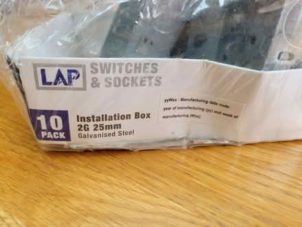 Photo of free Electrical galvanised back boxes (East Rainham ME8) #2