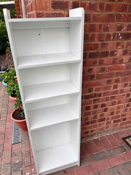 Photo of free White chipboard shelving unit (Near Addenbrookes) #1