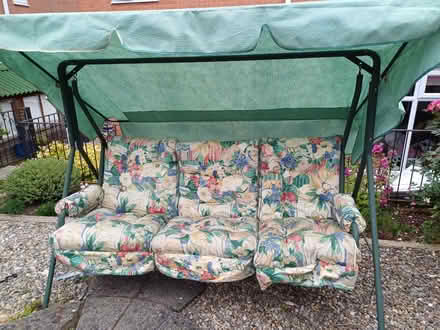 Photo of free Garden Swing with cushions and cover (Ellesmere SY12) #4