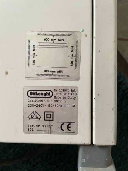 Photo of free Small electric heater (Ellesmere Port) #2