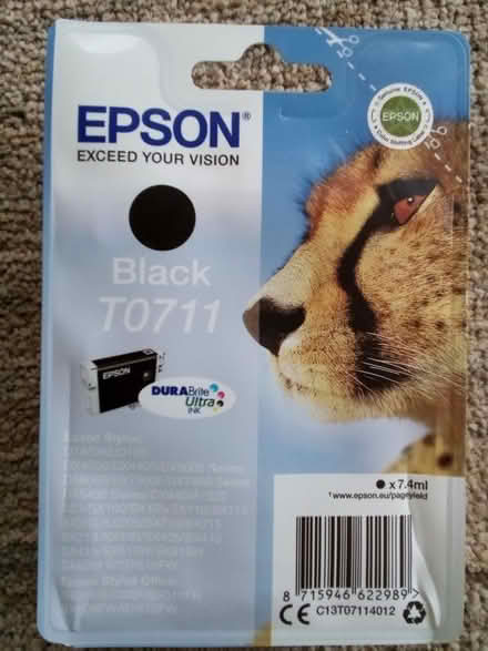 Photo of free Epson T0711 black ink cartridge (Marsh Farm LU3) #1