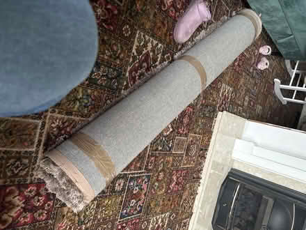 Photo of free Large brown shaggy rug (Fillongley CV7) #1