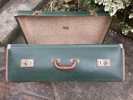 Photo of free Big vintage suitcase (Oxford, near Cowley Rd. Tescos) #1