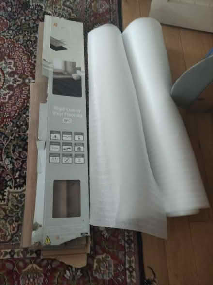 Photo of free Surplus laminate click flooring and foam underlay (Cassington OX29) #1
