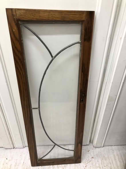 Photo of free 2 Leaded Cabinet Doors (Hinckley LE10) #1