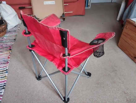 Photo of free Child's red folding camp chair (Penrith CA11) #3