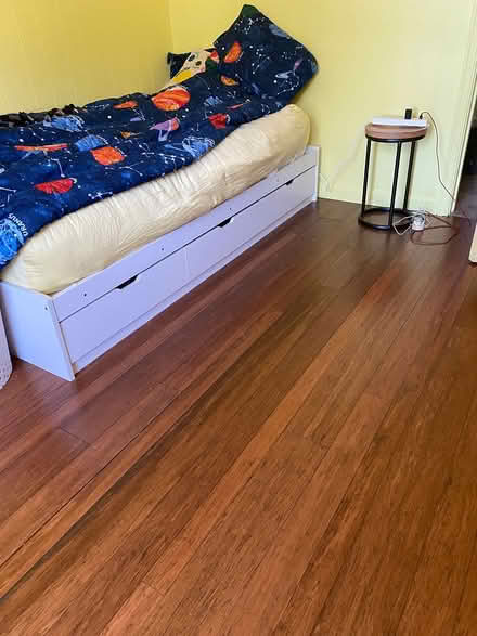 Photo of free Twin headboard and bed (Near CRC - SW Morgan Hill)