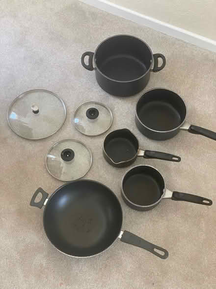 Photo of free Non-stick pans, stockpot and wok (Shipley) #2