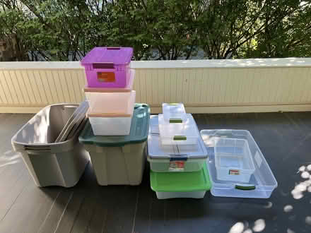 Photo of free Collection of Plastic Bins (Highland Park) #1