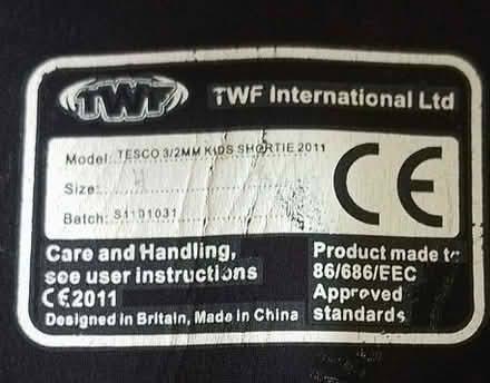 Photo of free Child's Shortie wetsuit - Size 4? (approx 4-7yo) (Penrith CA11) #4