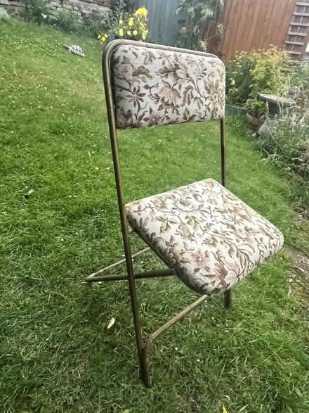 Photo of free Vintage mosaic fold up chair (Wivenhoe CO7) #1