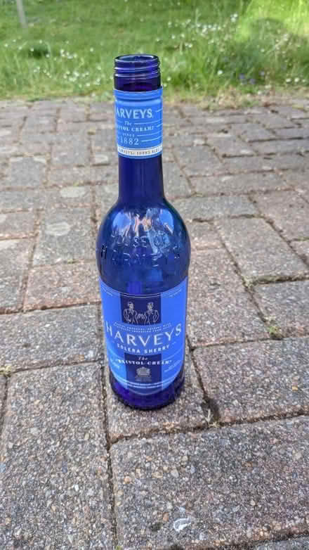 Photo of free Blue glass bottle (Kempshott RG22) #1