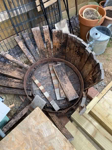 Photo of free Collapsed half wine barrel (Emsworth PO10) #1