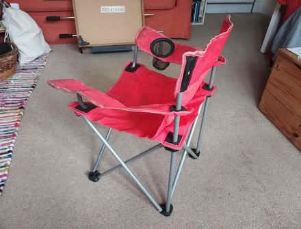 Photo of free Child's red folding camp chair (Penrith CA11) #4