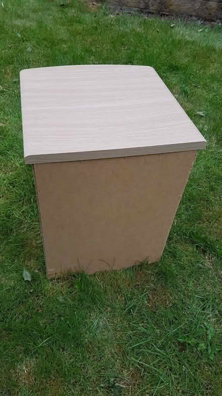 Photo of free Small bedside cabinet - white and beech (AB32) #3