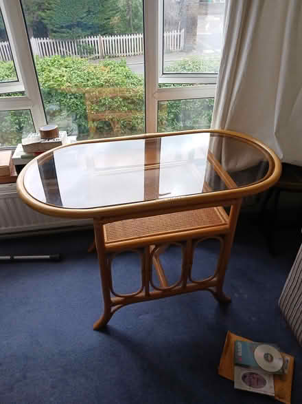 Photo of free Glass topped table (Ashford Mx) #1