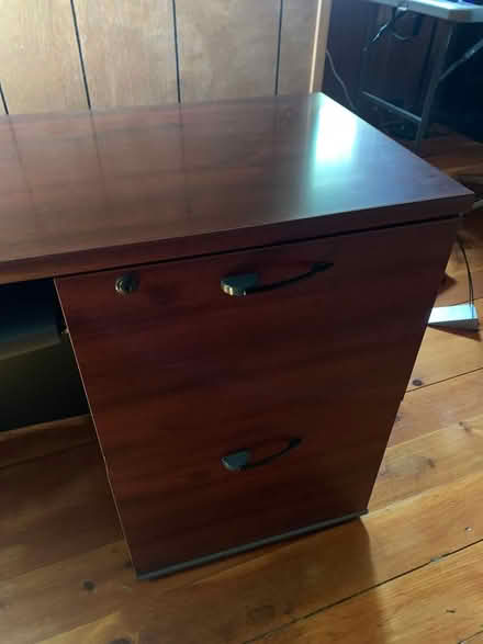 Photo of free Desk with cabinet, drawers (Brandley Road, Watertown) #1