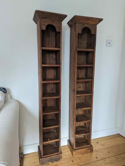 Photo of free Pair of CD Towers Wood Vintage Rustic Reclaimed Recycled (Cumnor OX2) #4