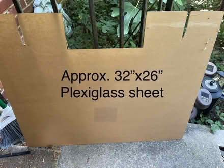 Photo of free Clear Plexiglass sheet (20910) #1