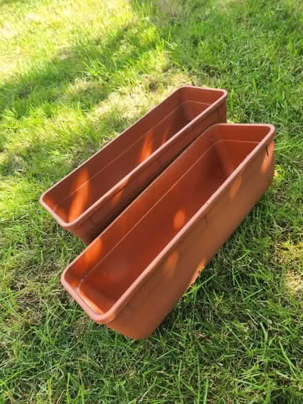 Photo of free Two plastic planters (Lower Morden SM4) #1