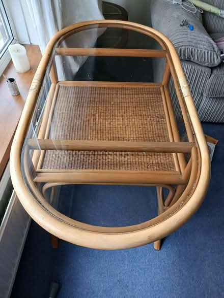 Photo of free Glass topped table (Ashford Mx) #2