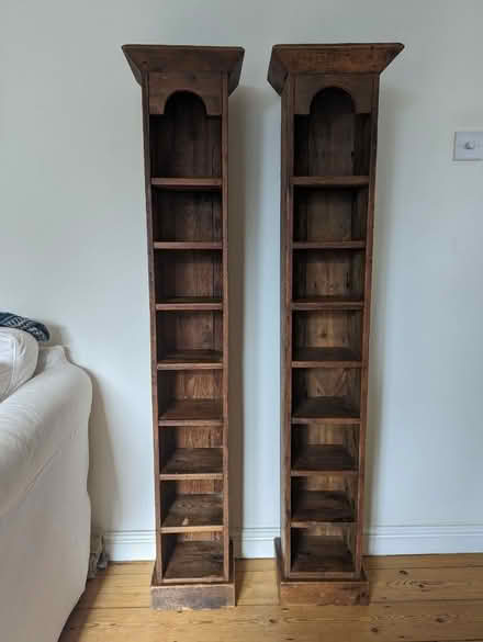 Photo of free Pair of CD Towers Wood Vintage Rustic Reclaimed Recycled (Cumnor OX2) #2