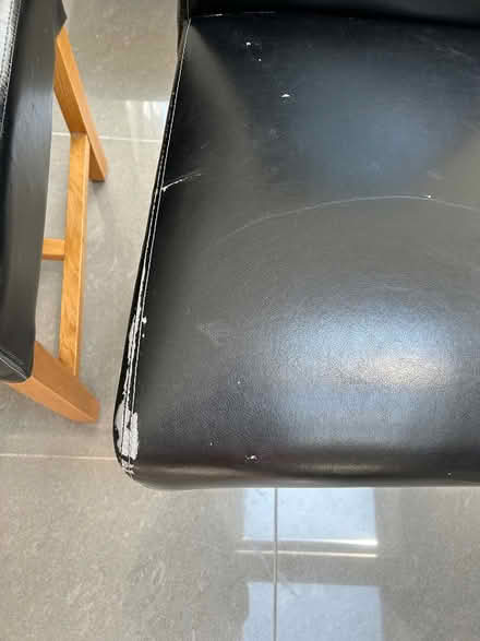 Photo of free Dining chairs Black Leather (DE3) #2