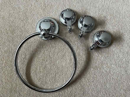 Photo of free Suction cup hooks & towel ring (Cookham SL6) #1