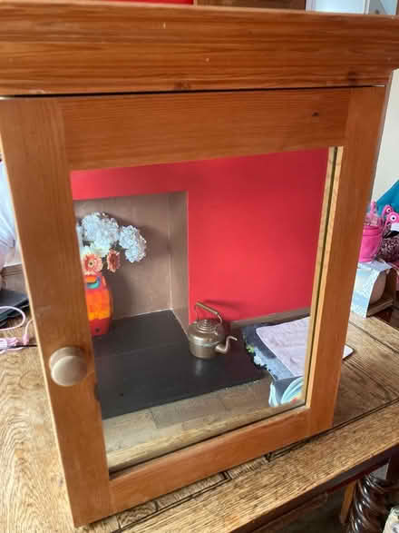 Photo of free Bathroom cabinet- pine (RUshden NN10) #1