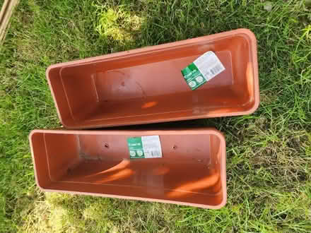 Photo of free Two plastic planters (Lower Morden SM4) #2