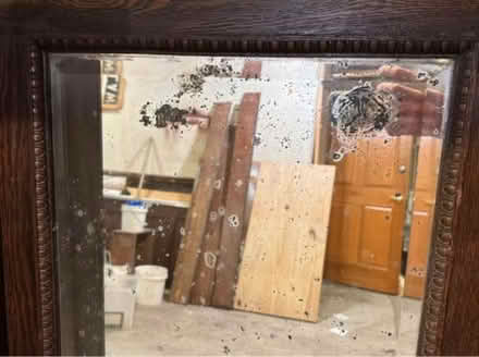 Photo of free Antique Oak Fire Place Mantel (Union Station) #3