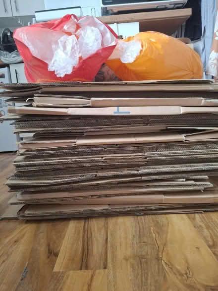 Photo of free 38 moving boxes + 2 bubble wrap (E17) #1