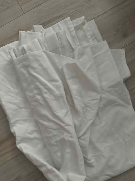 Photo of free 3 long cotton blend curtains (W11) #1