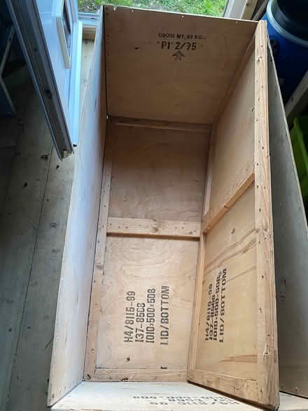 Photo of free Vintage RAF officer wooden crate (Ottery st mary) #2