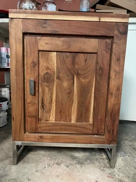 Photo of free Solid wood side cabinet (Beulah rd and Druid hill rd NE) #1