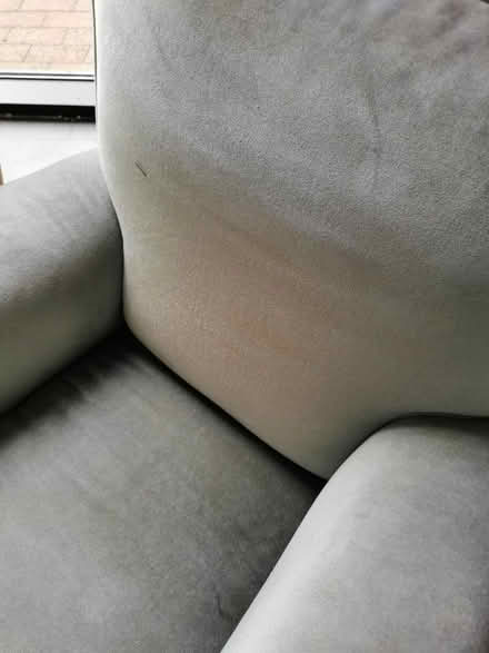 Photo of free Grey velvet armchair (BB1) #3