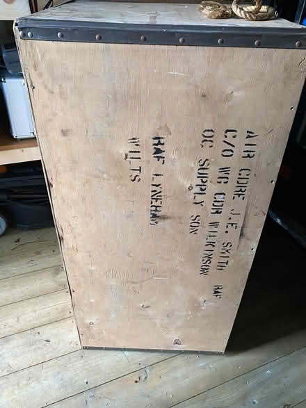 Photo of free Vintage RAF officer wooden crate (Ottery st mary) #1