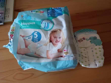 Photo of free 14 size 5 nappies (Ware SG12) #1