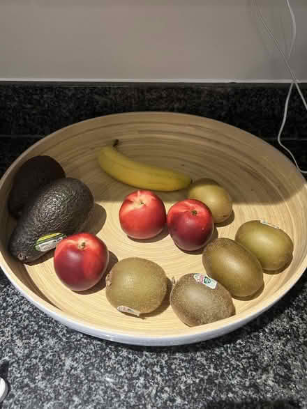 Photo of free Large wooden bamboo fruit bowl (Pimlico SW1W) #1