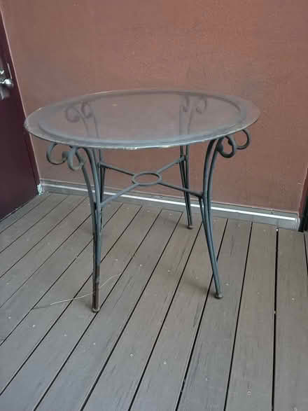 Photo of free Table with glass top (UES/Spanish Harlem) #2