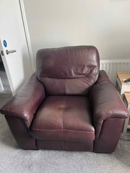 Photo of free leather recliner sofa armchair (Dunston NE11) #2