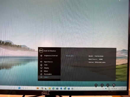 Photo of free Dell 22 inch monitor. Faint line on display otherwise fine (Wormley EN10) #2